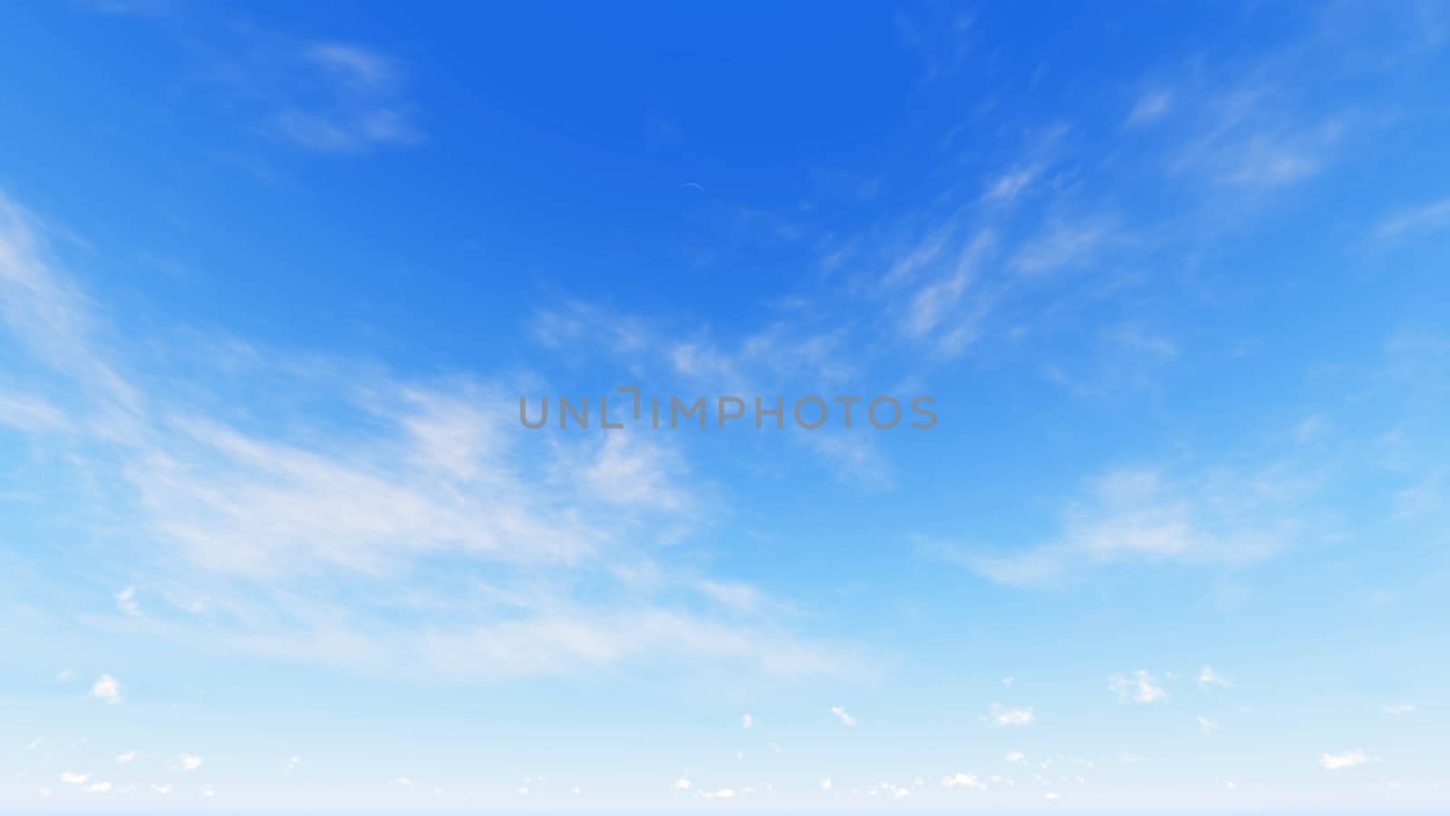 Cloudy blue sky abstract background, blue sky background with tiny clouds, 3d rendering

