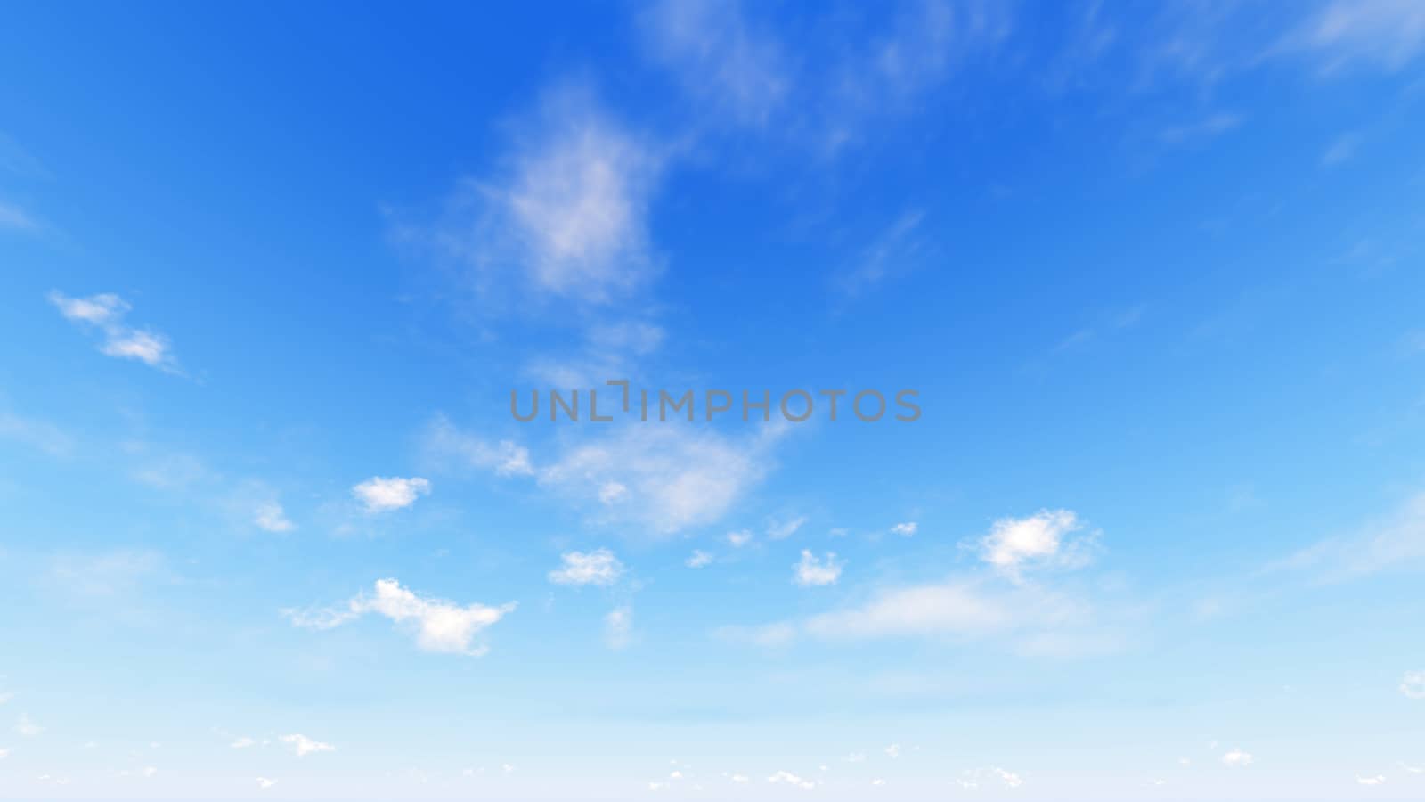 Cloudy blue sky abstract background, blue sky background with tiny clouds, 3d rendering

