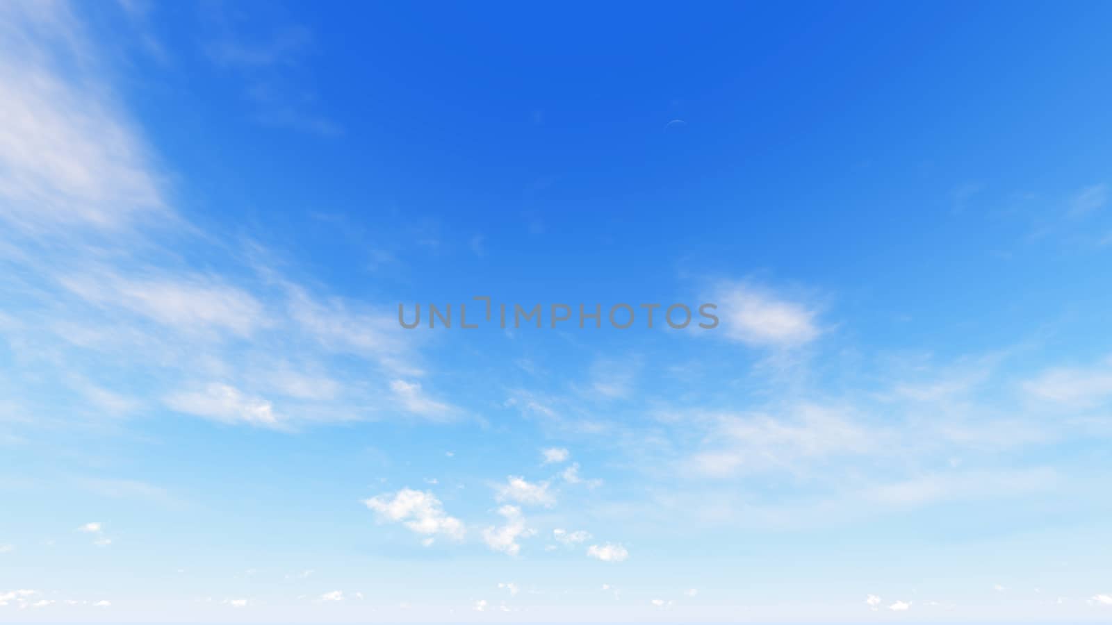 Cloudy blue sky abstract background, blue sky background with tiny clouds, 3d rendering

