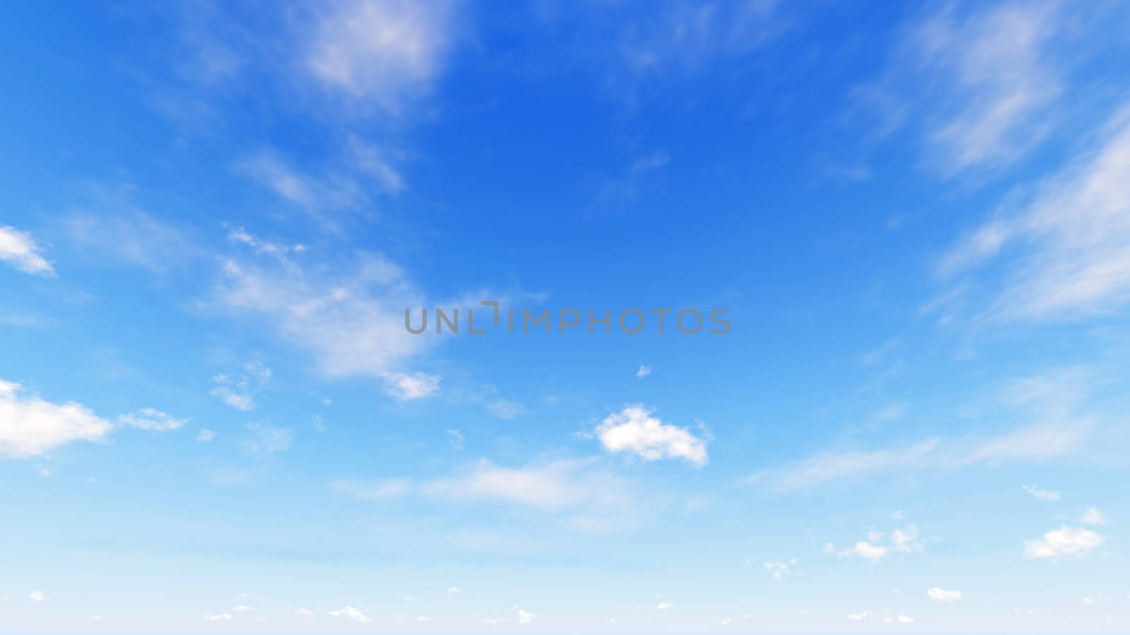 Cloudy blue sky abstract background, blue sky background with tiny clouds, 3d rendering

