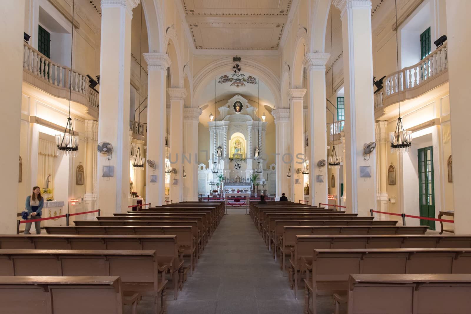 Inside of St. Dominic (Domingos) church. Largo do Senado in Macau by MCVSN