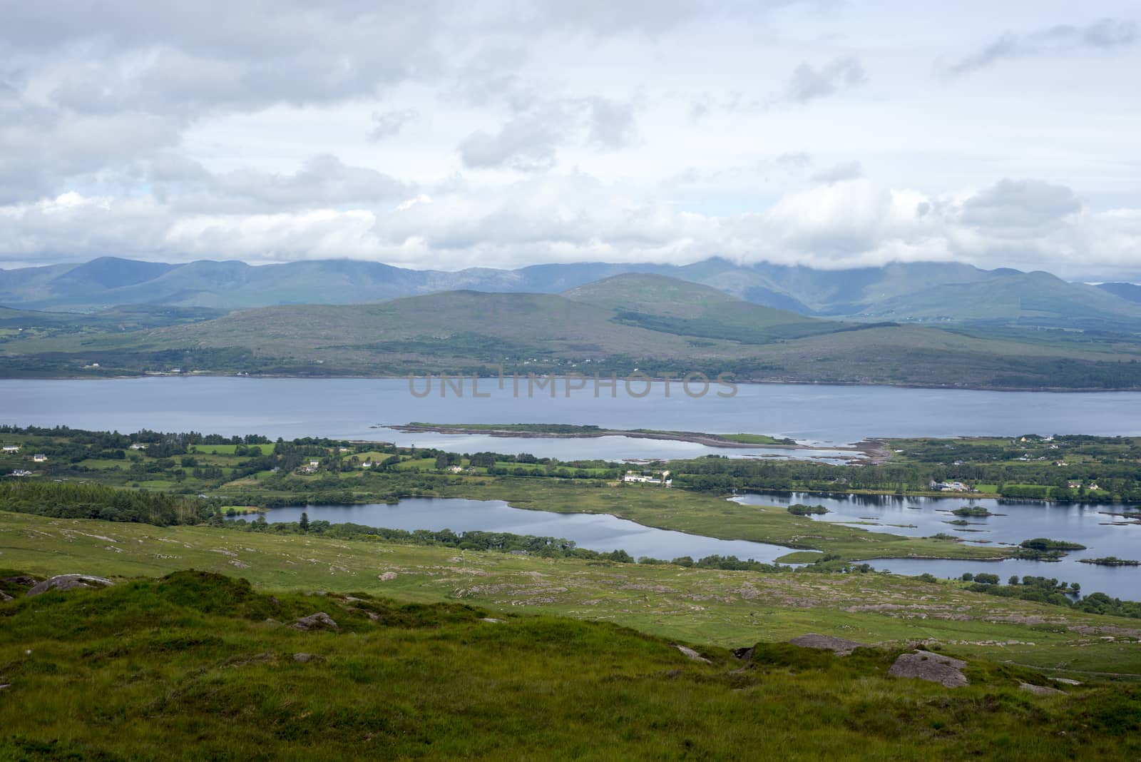 view from the kerry way in irelands wild atlantic way