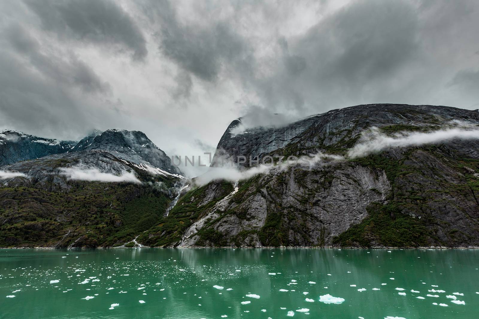 Mountains Along the Endicott Arm Fjord by Creatista