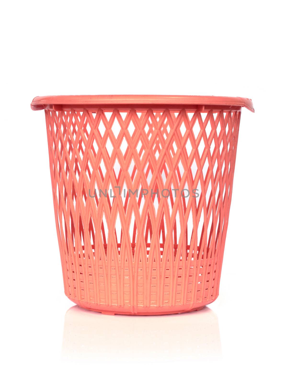 Image of plastic basket on white background by yod67