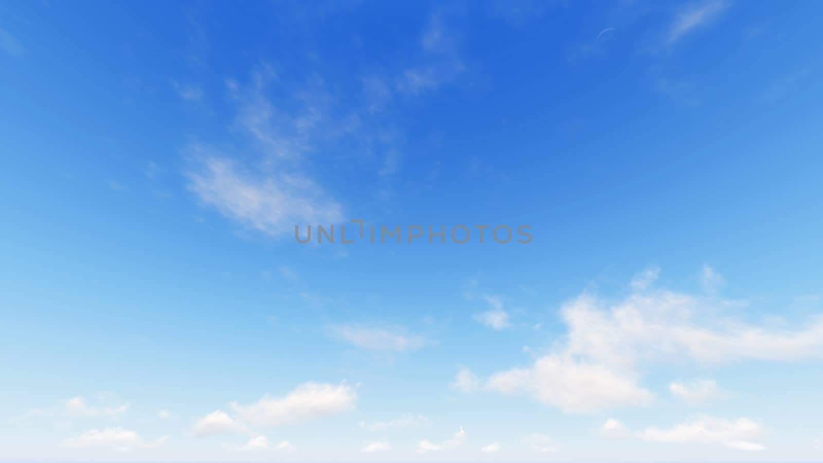 Cloudy blue sky abstract background, blue sky background with tiny clouds, 3d rendering

