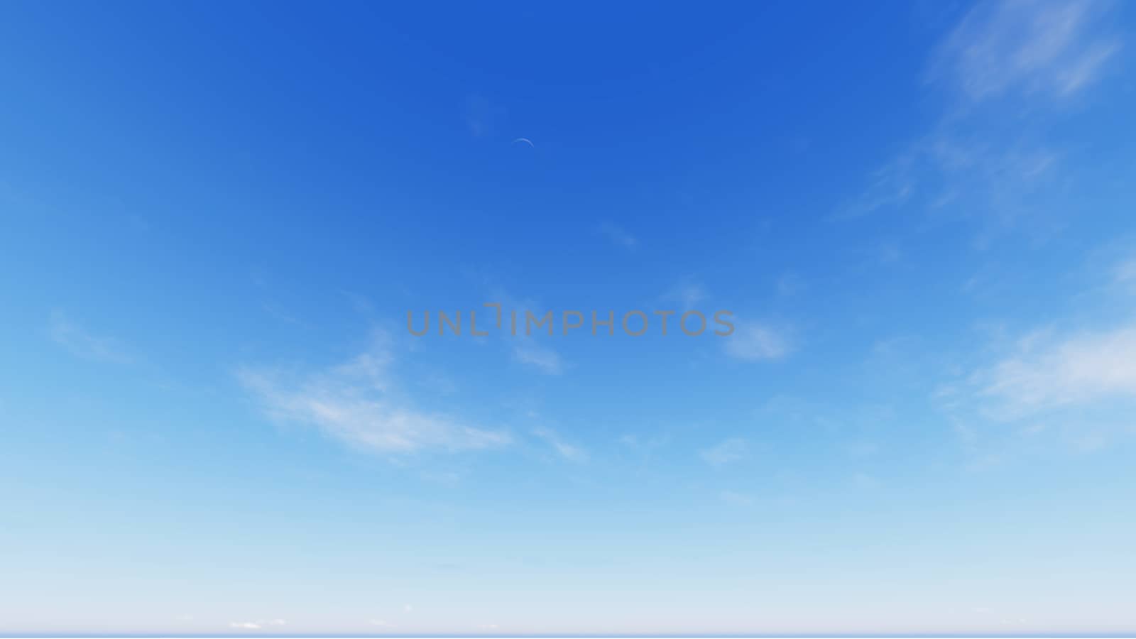 Cloudy blue sky abstract background, blue sky background with tiny clouds, 3d rendering

