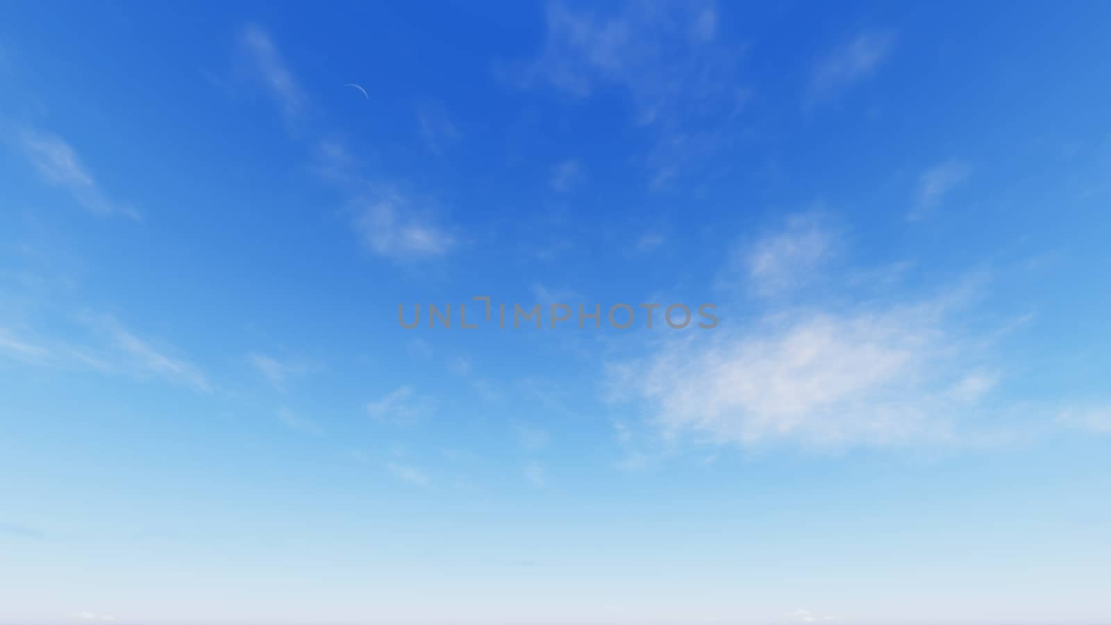 Cloudy blue sky abstract background, blue sky background with tiny clouds, 3d rendering

