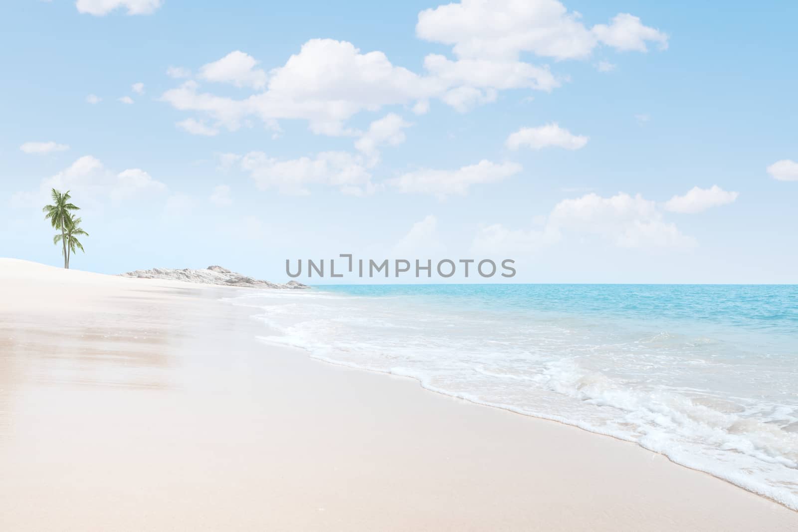 View of nice tropical  beach