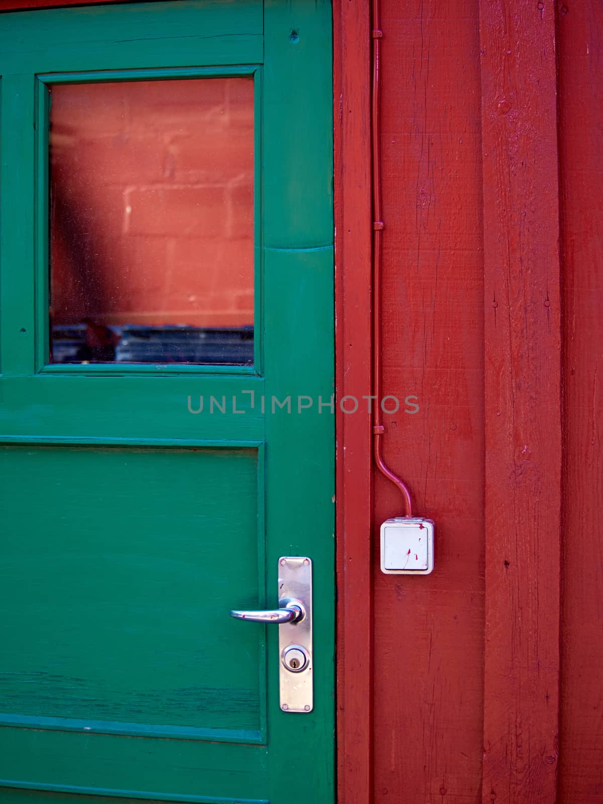 Bright vivid beautiful colors traditional classical painted front wooden door