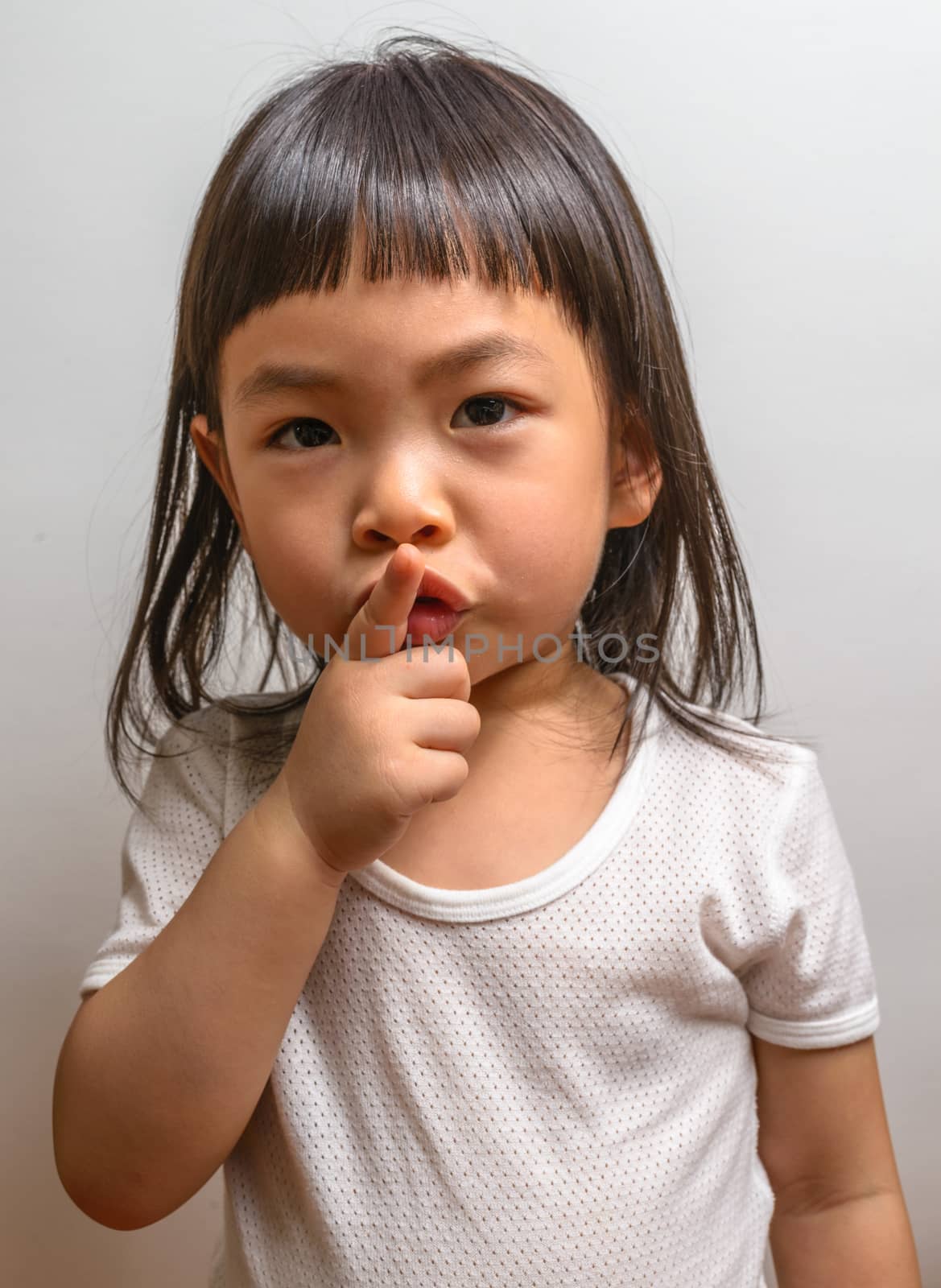 Little girl with gesture shh by dul_ny