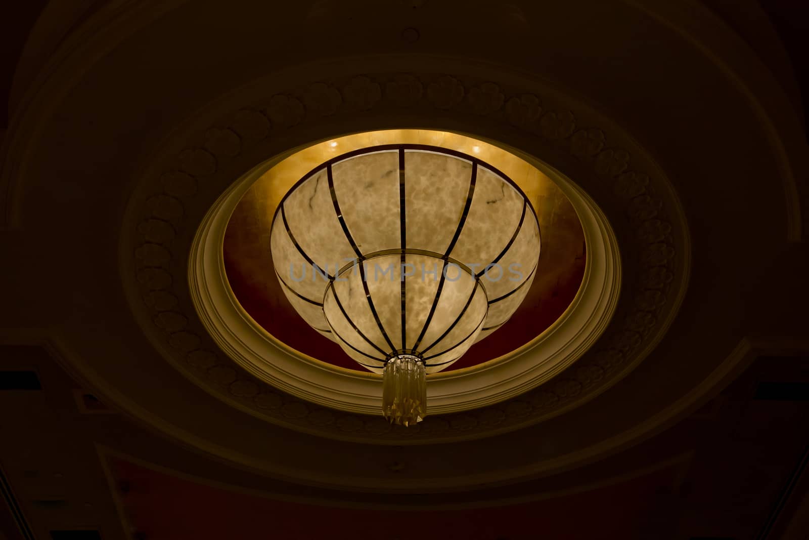 ceiling a chandelier in yellow by art9858