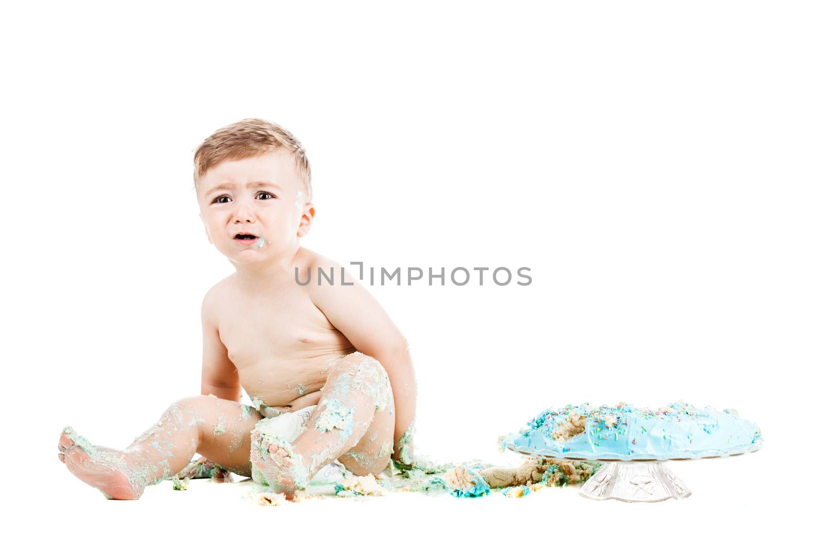 baby boy with a cake by kokimk