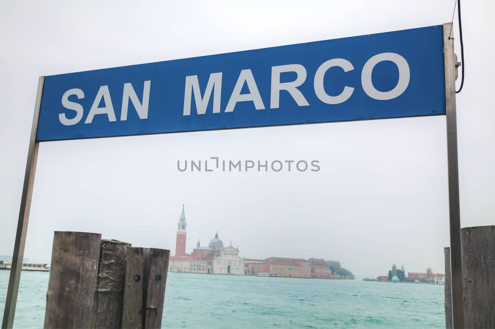 San Marco water bus stop sign by AndreyKr