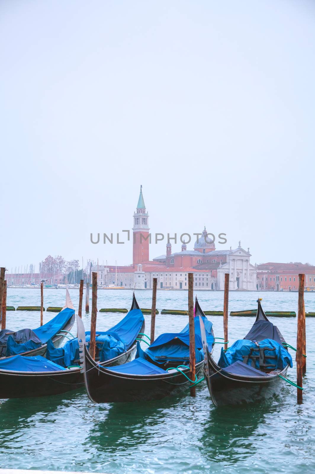 Basilica Di San Giogio Maggiore in Venice early in the morning