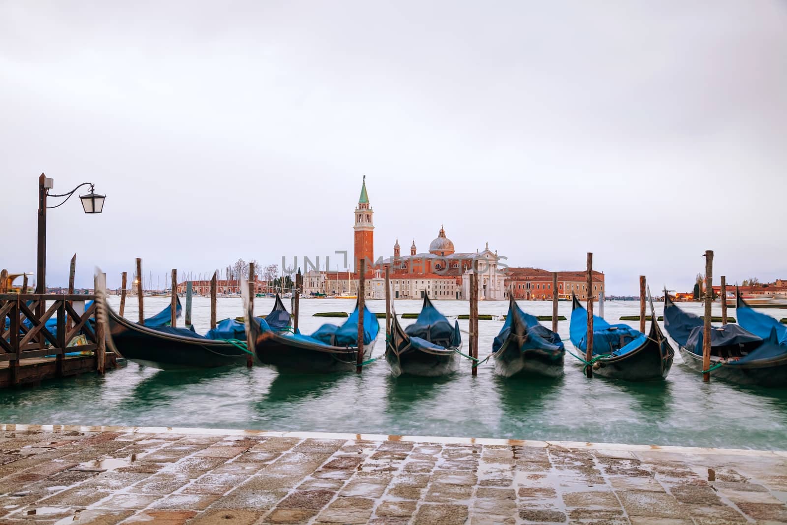 Basilica Di San Giogio Maggiore in Venice early in the morning