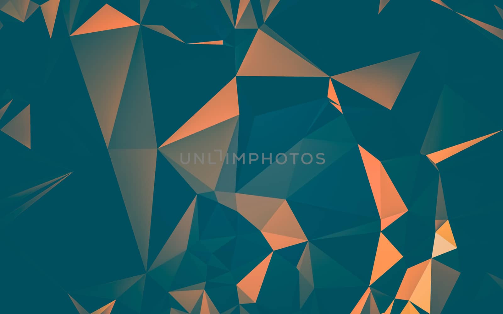 Abstract low poly background, geometry triangle by teerawit