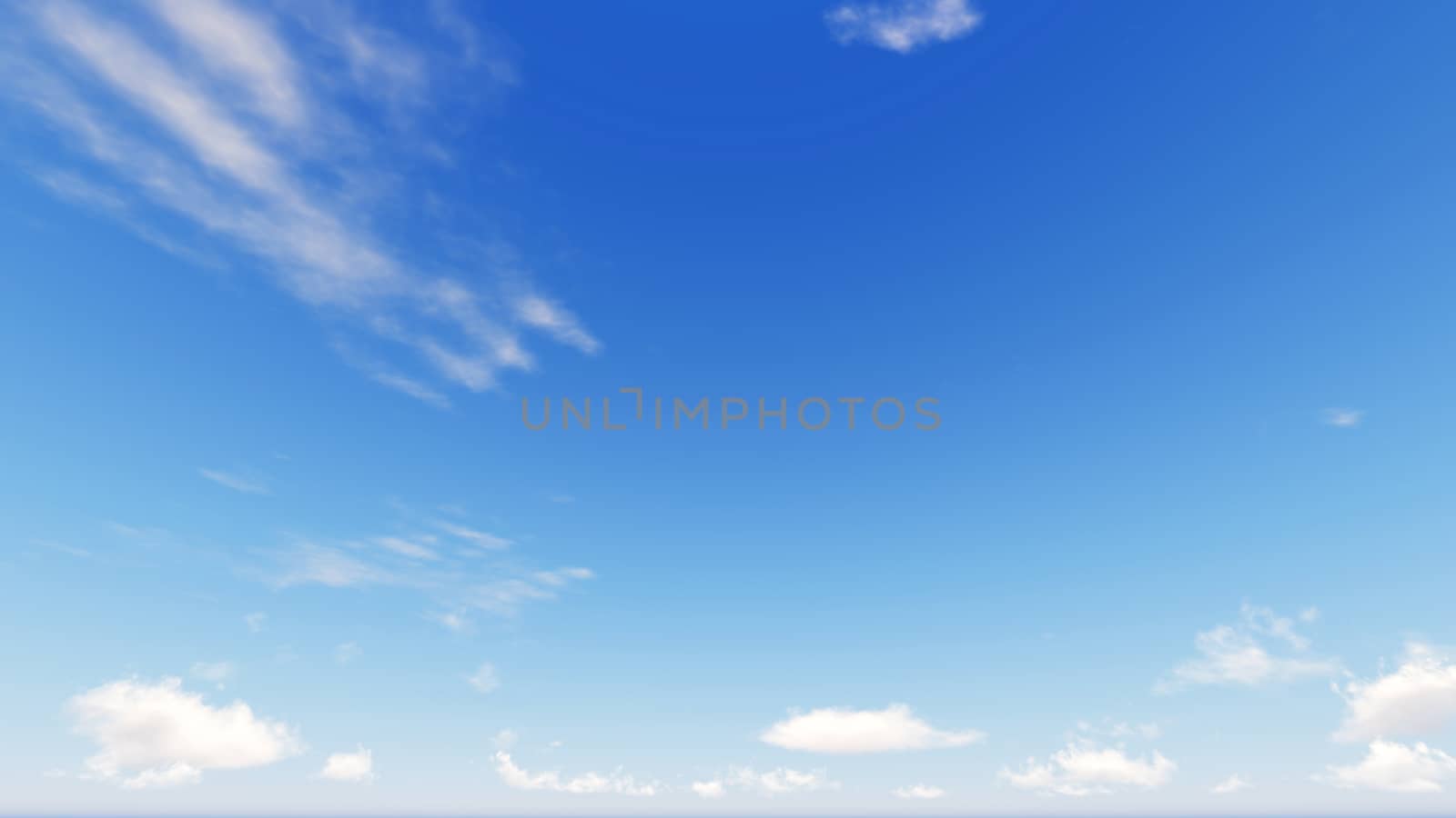 Cloudy blue sky abstract background, blue sky background with tiny clouds, 3d rendering

