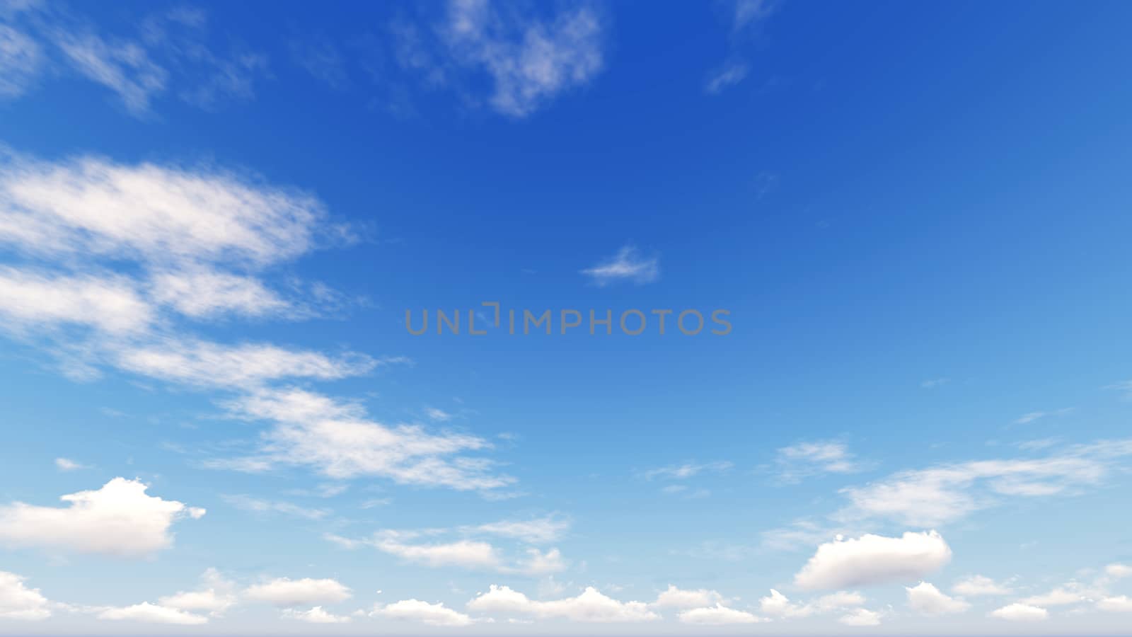 Cloudy blue sky abstract background, blue sky background with tiny clouds, 3d rendering

