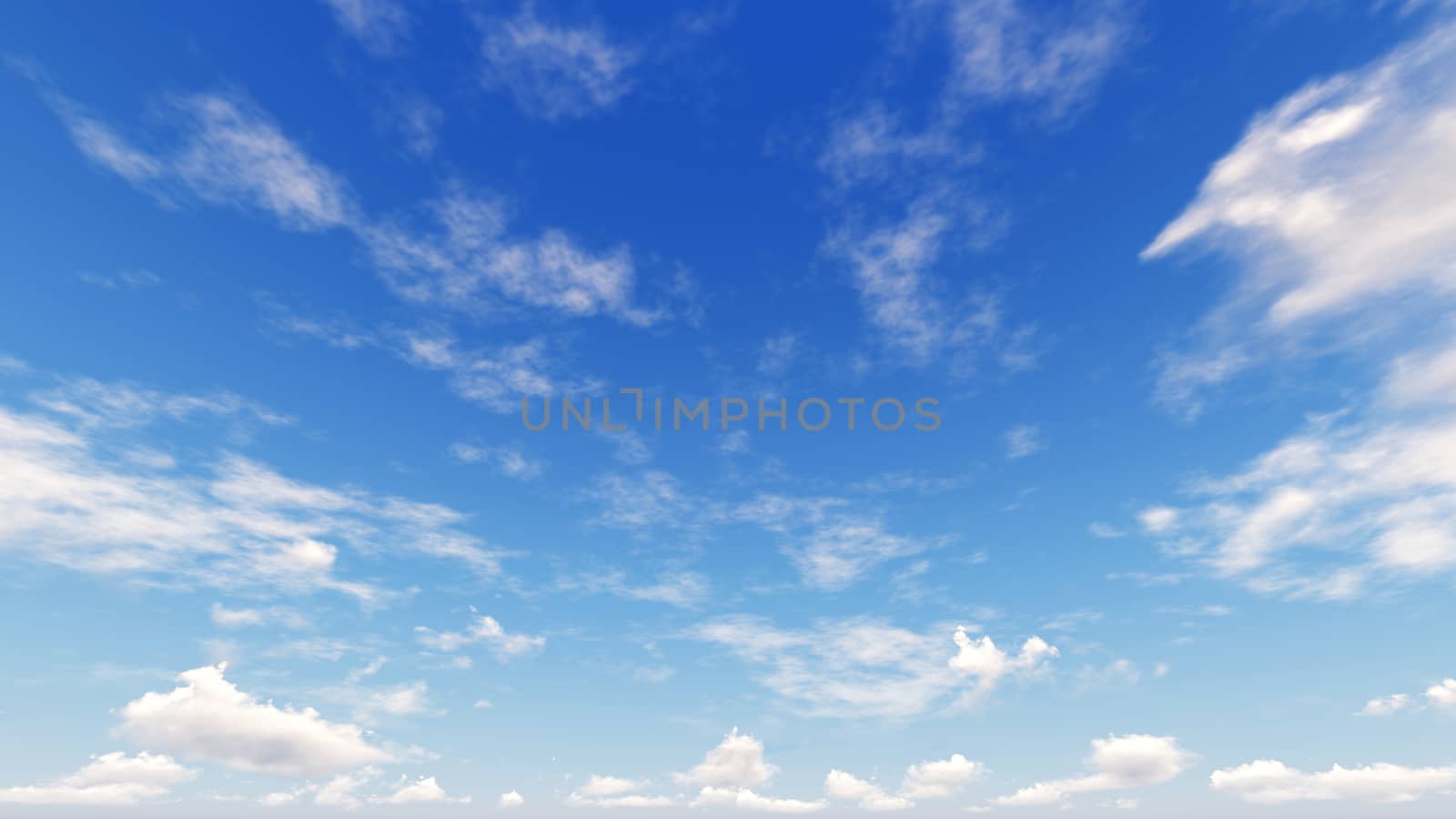 Cloudy blue sky abstract background, blue sky background with tiny clouds, 3d rendering

