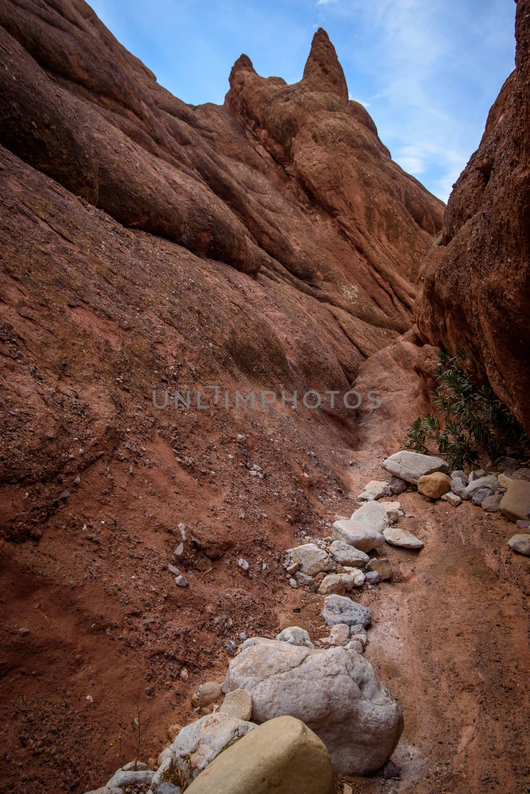 Scenic landscape in Dades Gorges, Atlas Mountains, Morocco by johnnychaos