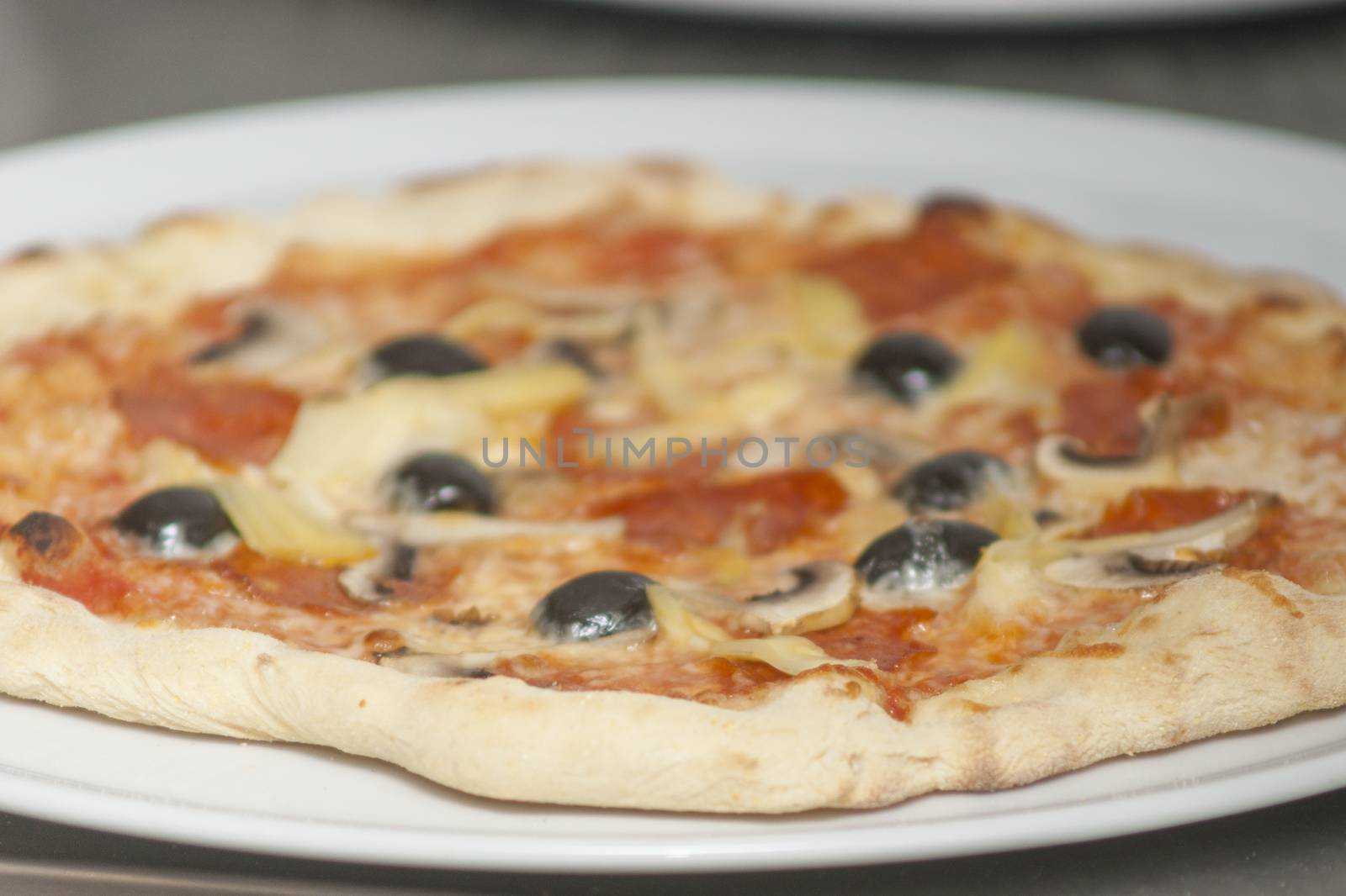 Traditional way baked Italian pizza by kozak