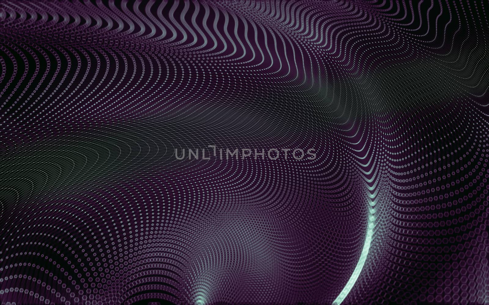 Abstract polygonal space low poly dark background with connecting dots and lines. Connection structure. 3d rendering