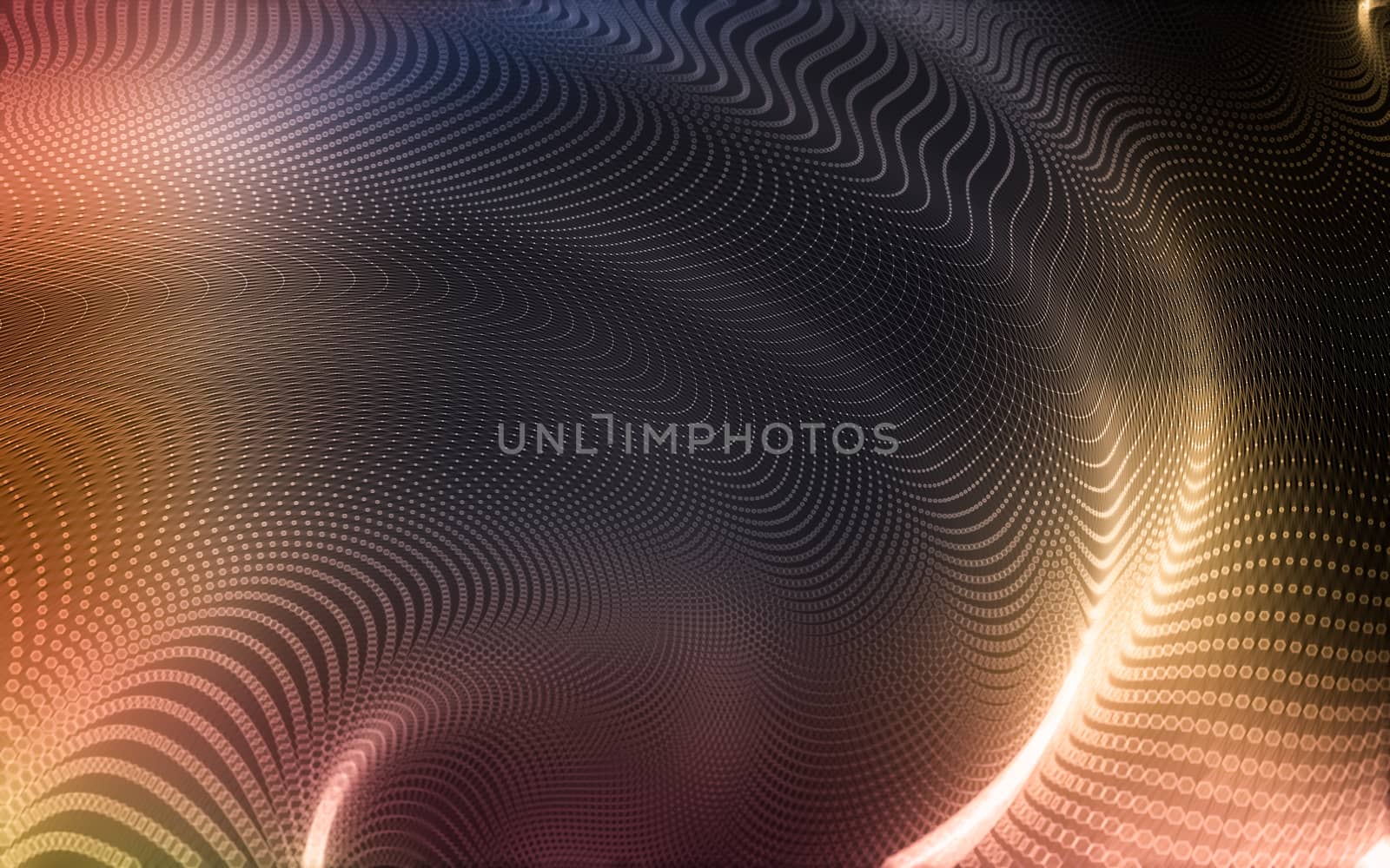 Abstract polygonal space low poly dark background, 3d rendering by teerawit