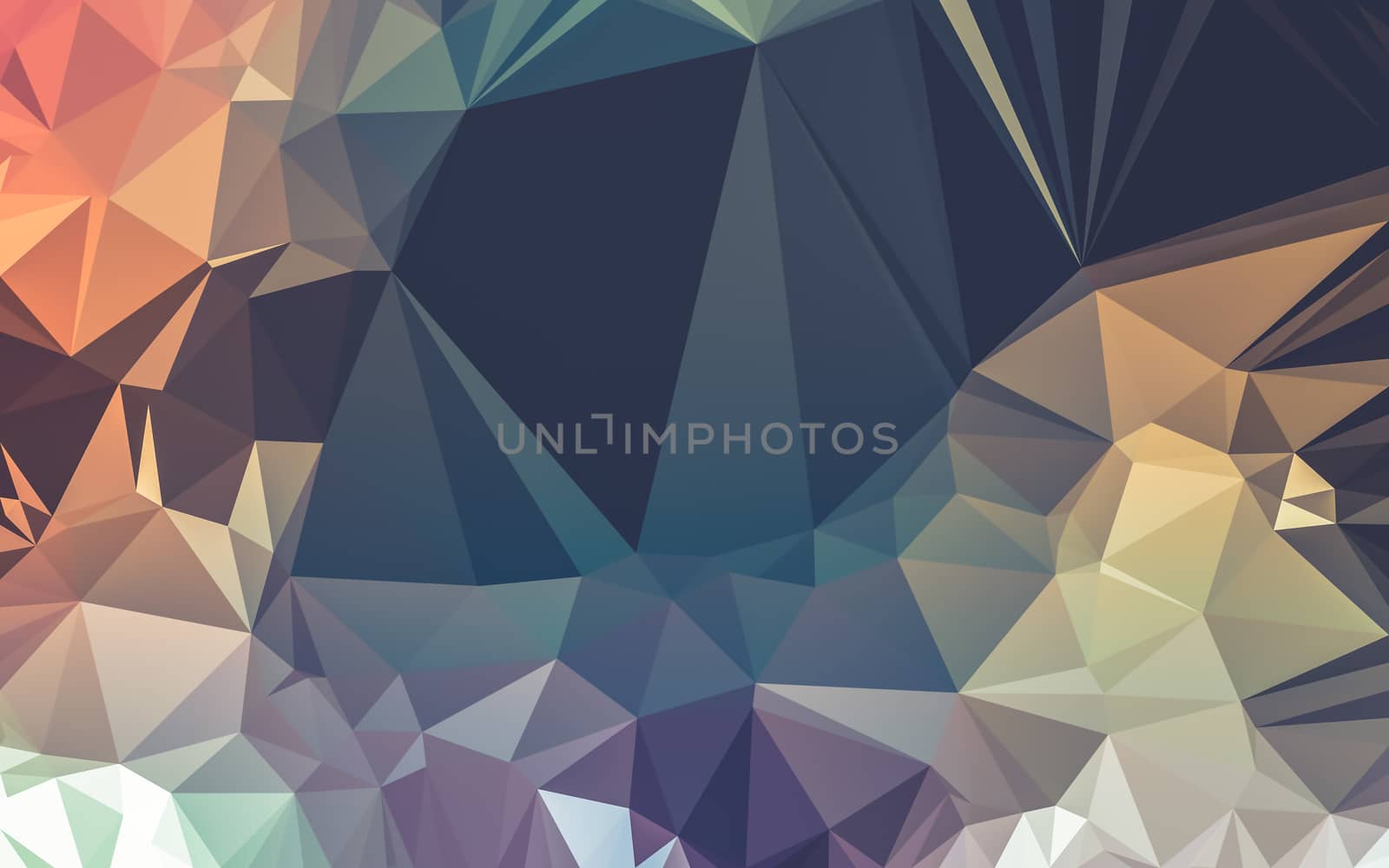 Abstract low poly background, geometry triangle by teerawit