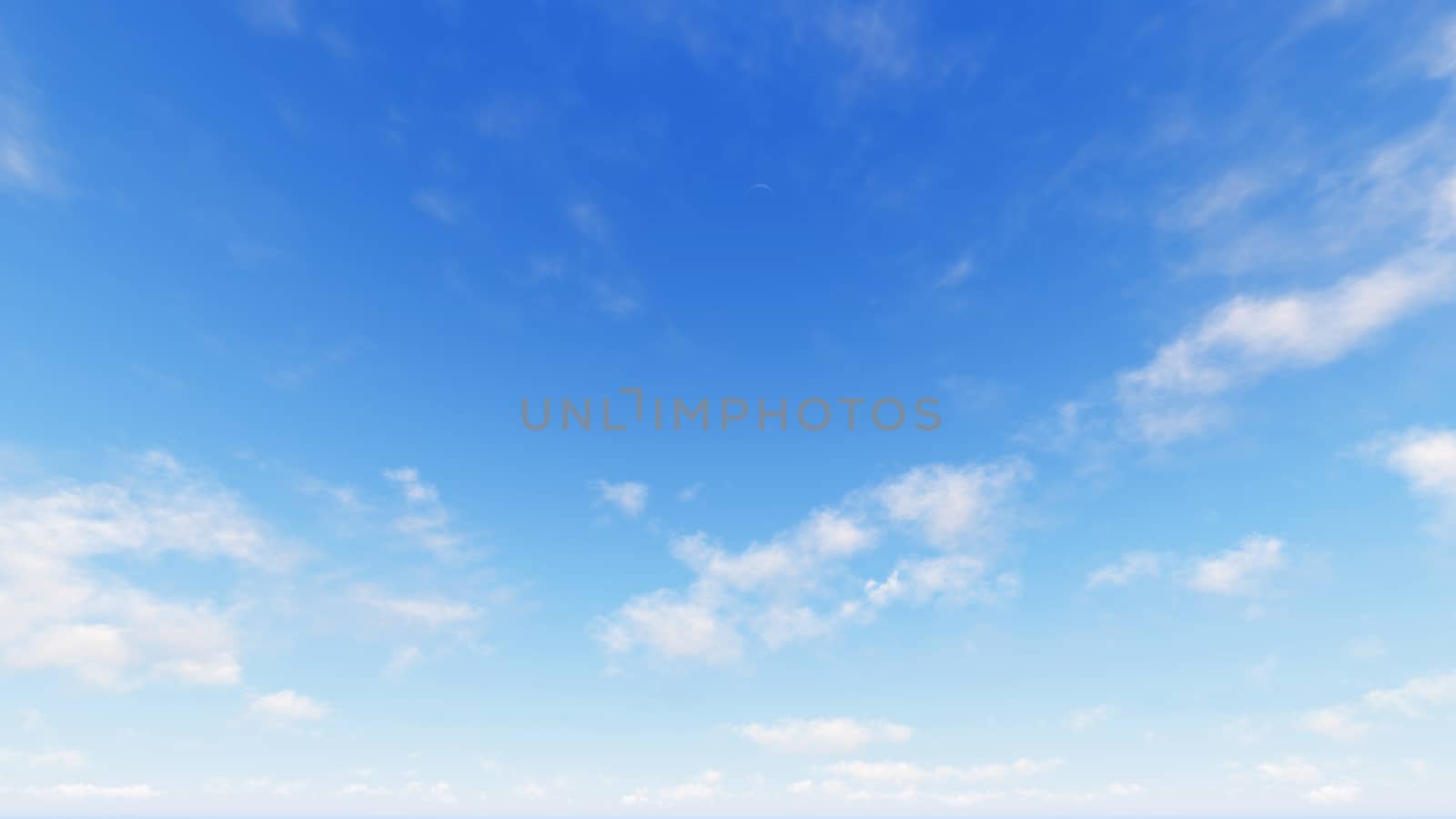 Cloudy blue sky abstract background, blue sky background with tiny clouds, 3d rendering

