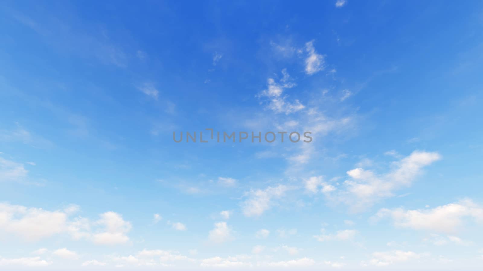 Cloudy blue sky abstract background, blue sky background with tiny clouds, 3d rendering

