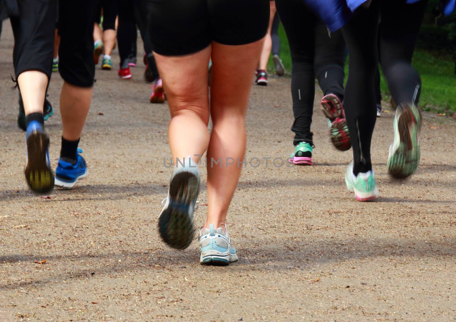 Running rearguard of legs at a long distance race