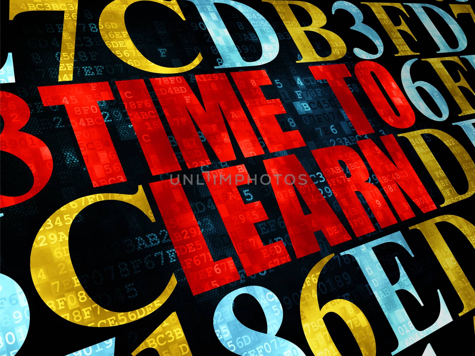 Timeline concept: Time to Learn on Digital background by maxkabakov