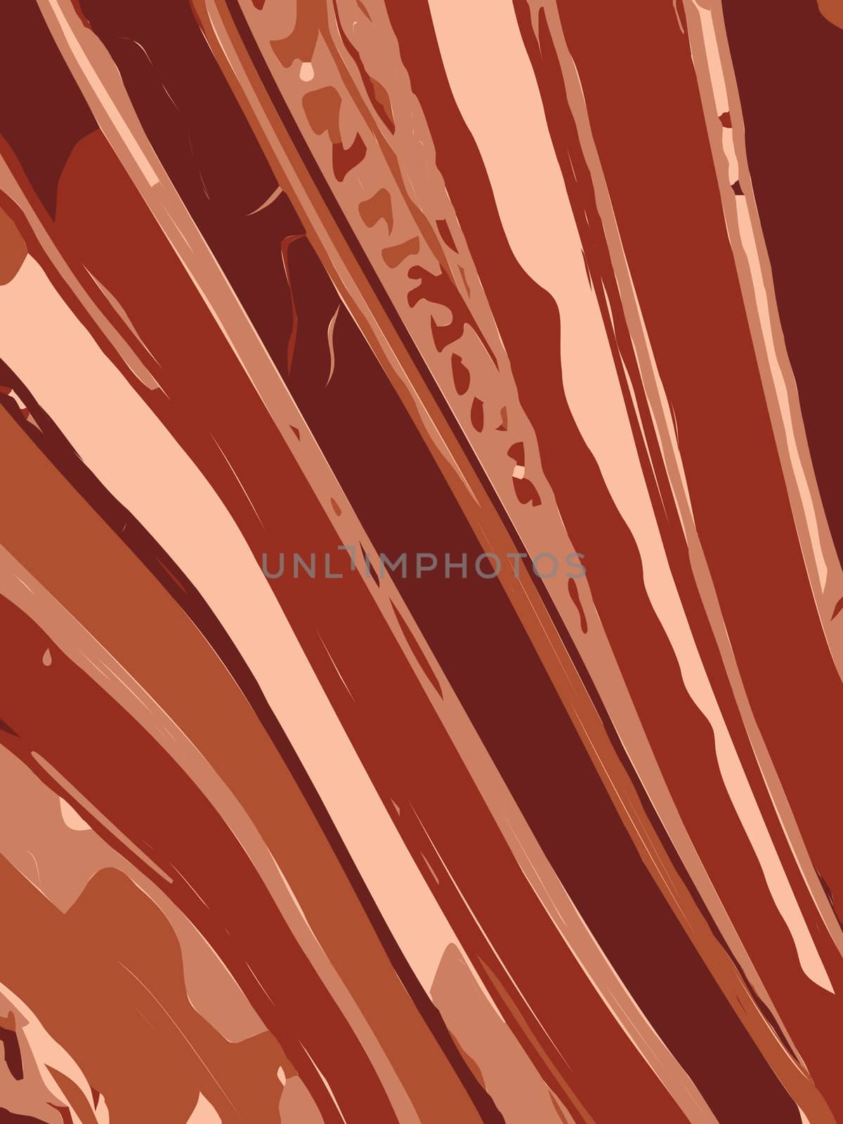 Striped wavy background in earth tone colour. illustration.