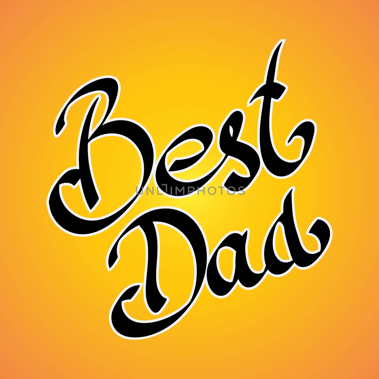 Best Dad. handwritten lettering, t-shirt print design, typographic composition. Happy Fathers Day by skrotov