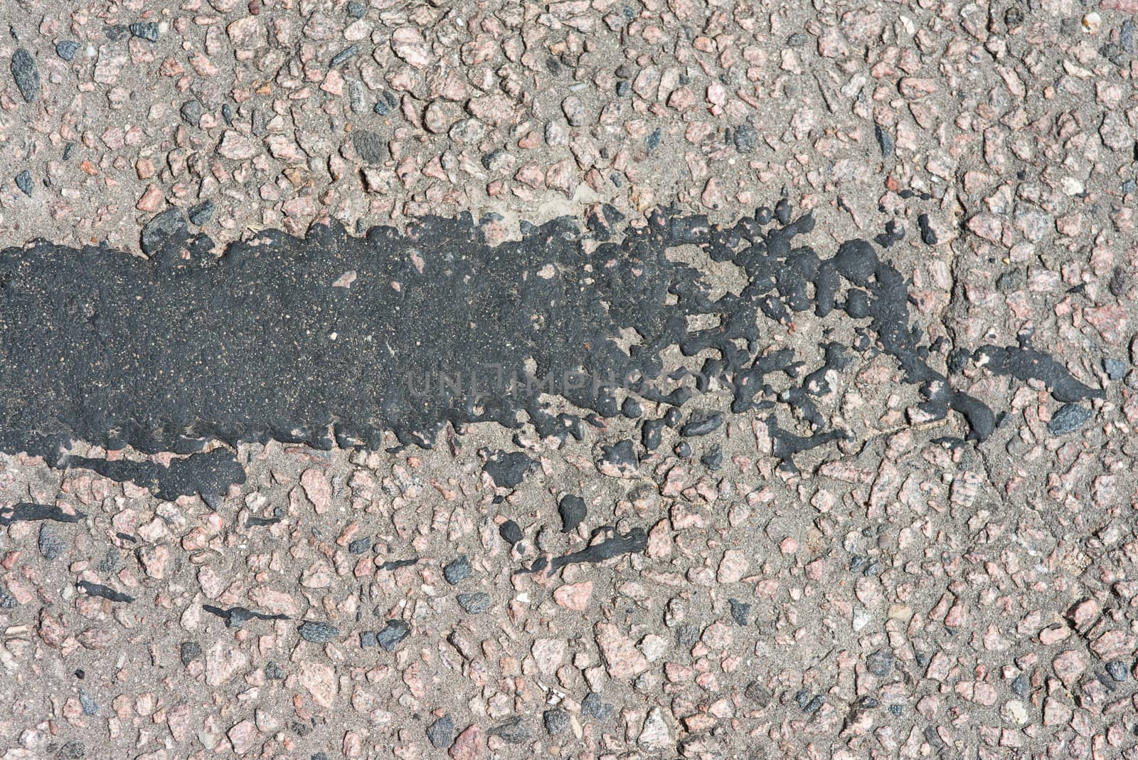 asphalt texture with big black spots by skrotov