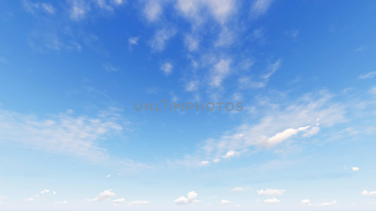 Cloudy blue sky abstract background, blue sky background with tiny clouds, 3d rendering

