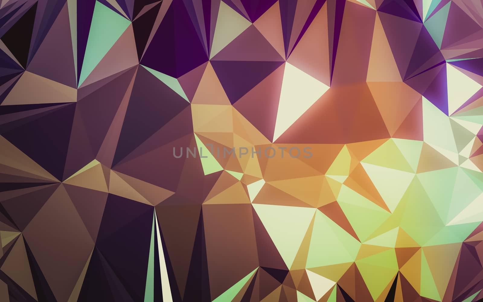 Abstract low poly background, geometry triangle by teerawit