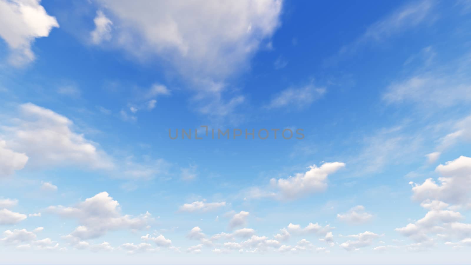 Cloudy blue sky abstract background, blue sky background with tiny clouds, 3d rendering

