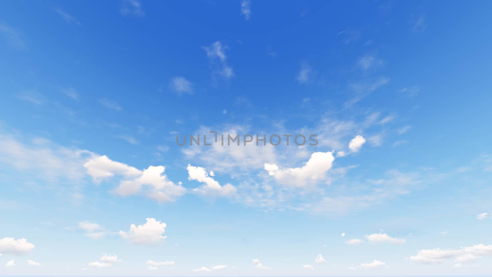 Cloudy blue sky abstract background, blue sky background with tiny clouds, 3d rendering

