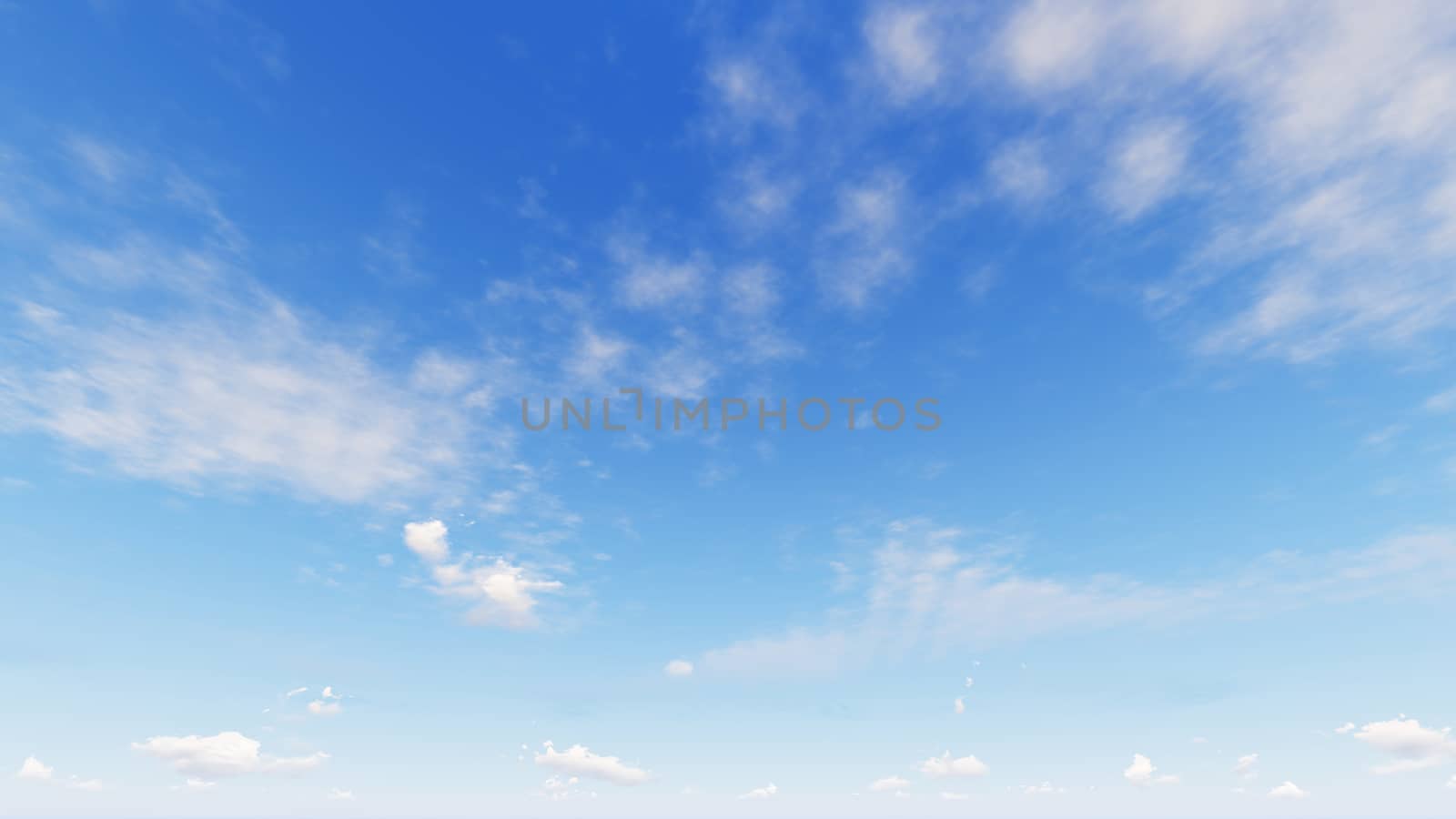 Cloudy blue sky abstract background, blue sky background with tiny clouds, 3d rendering

