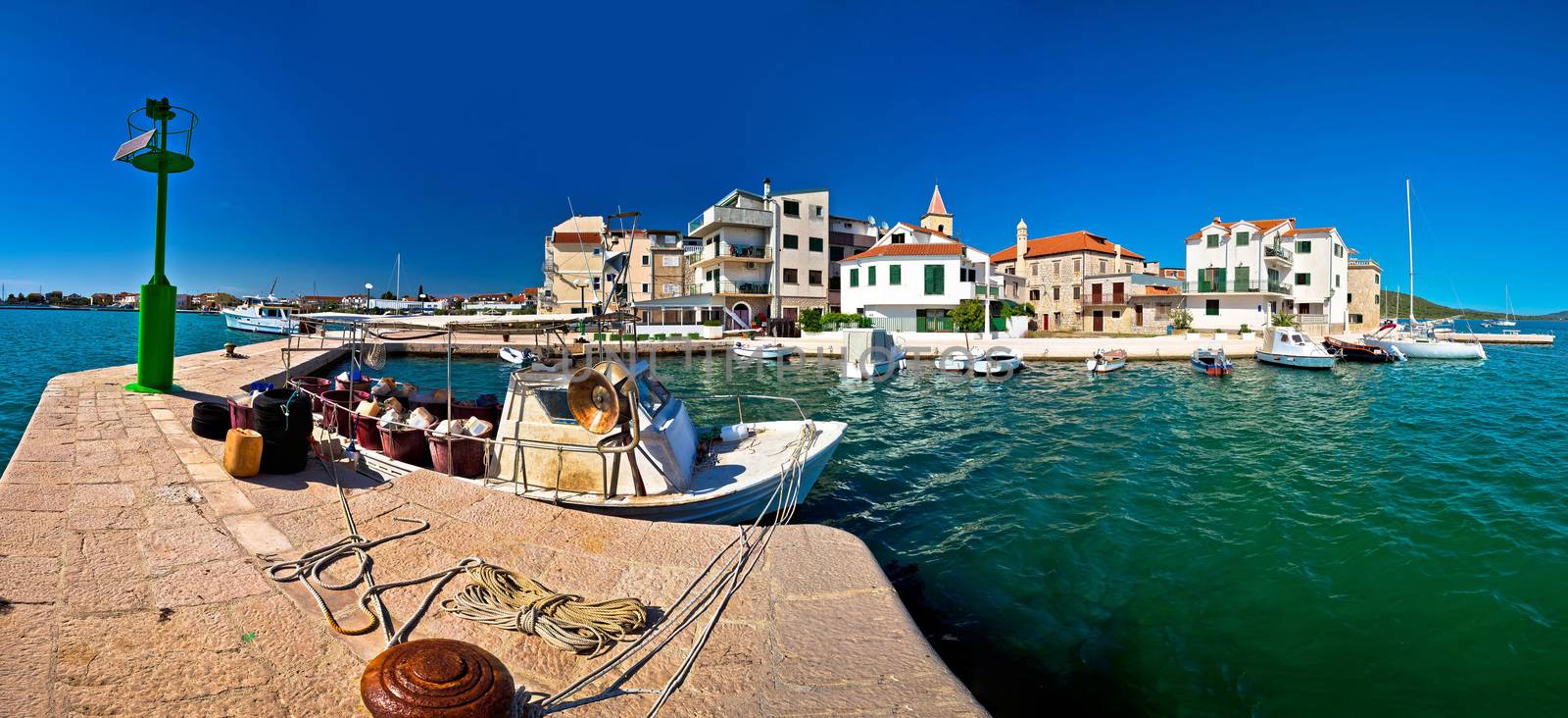 Town of Pirovac panoramic view, Dalmatia, Croatia