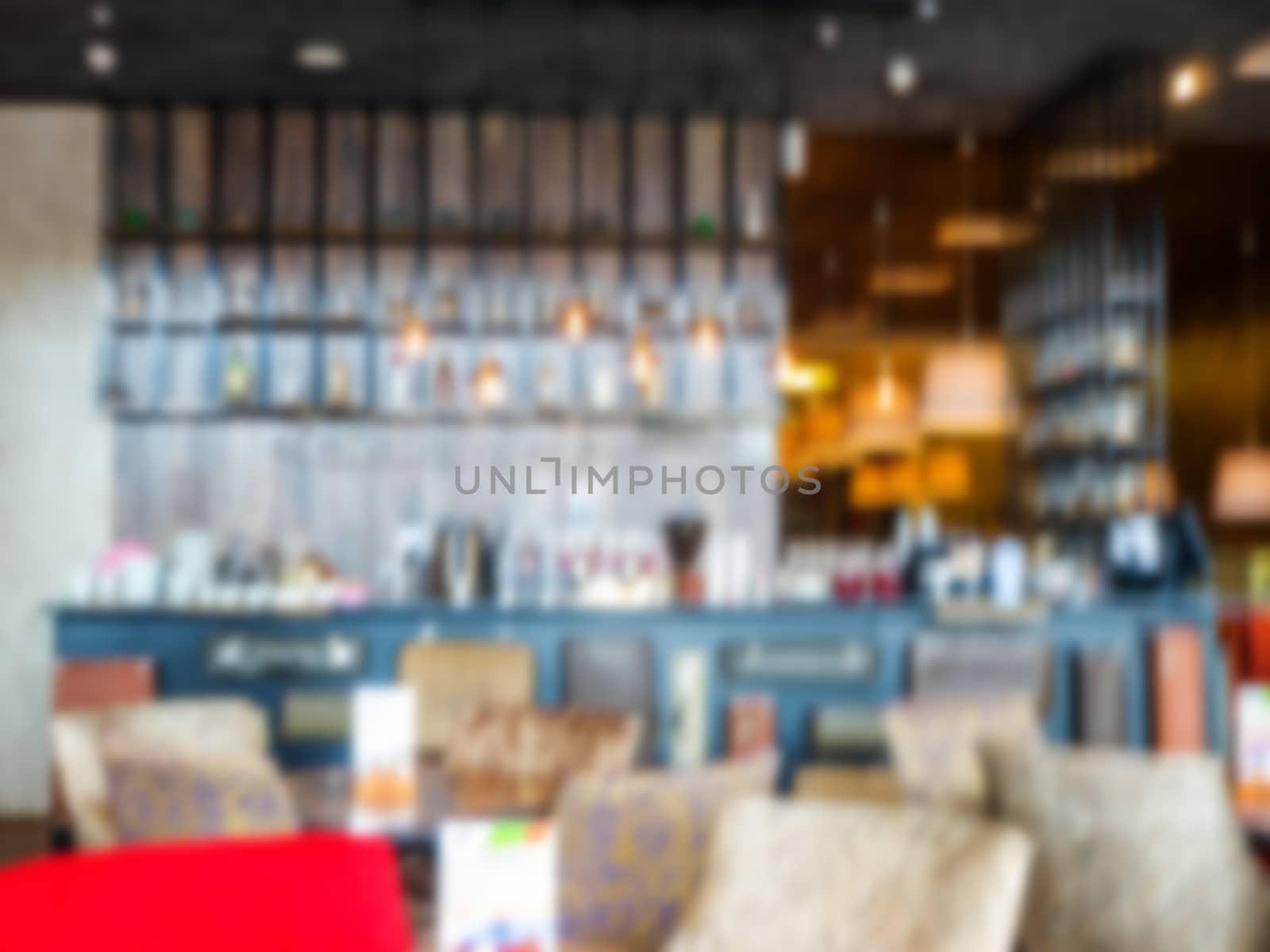 Blurred coffee shop or cafe as background by fascinadora