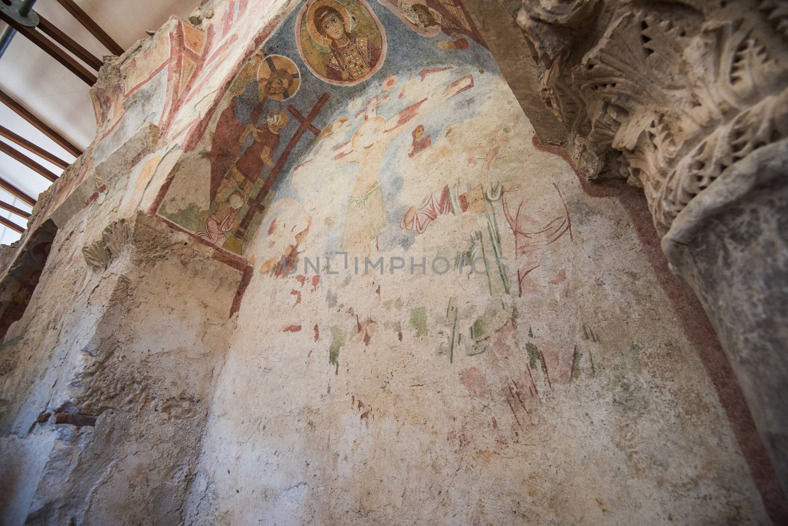 Fresco in the Church of St. Nicholas in Demre, Turkey by rusak