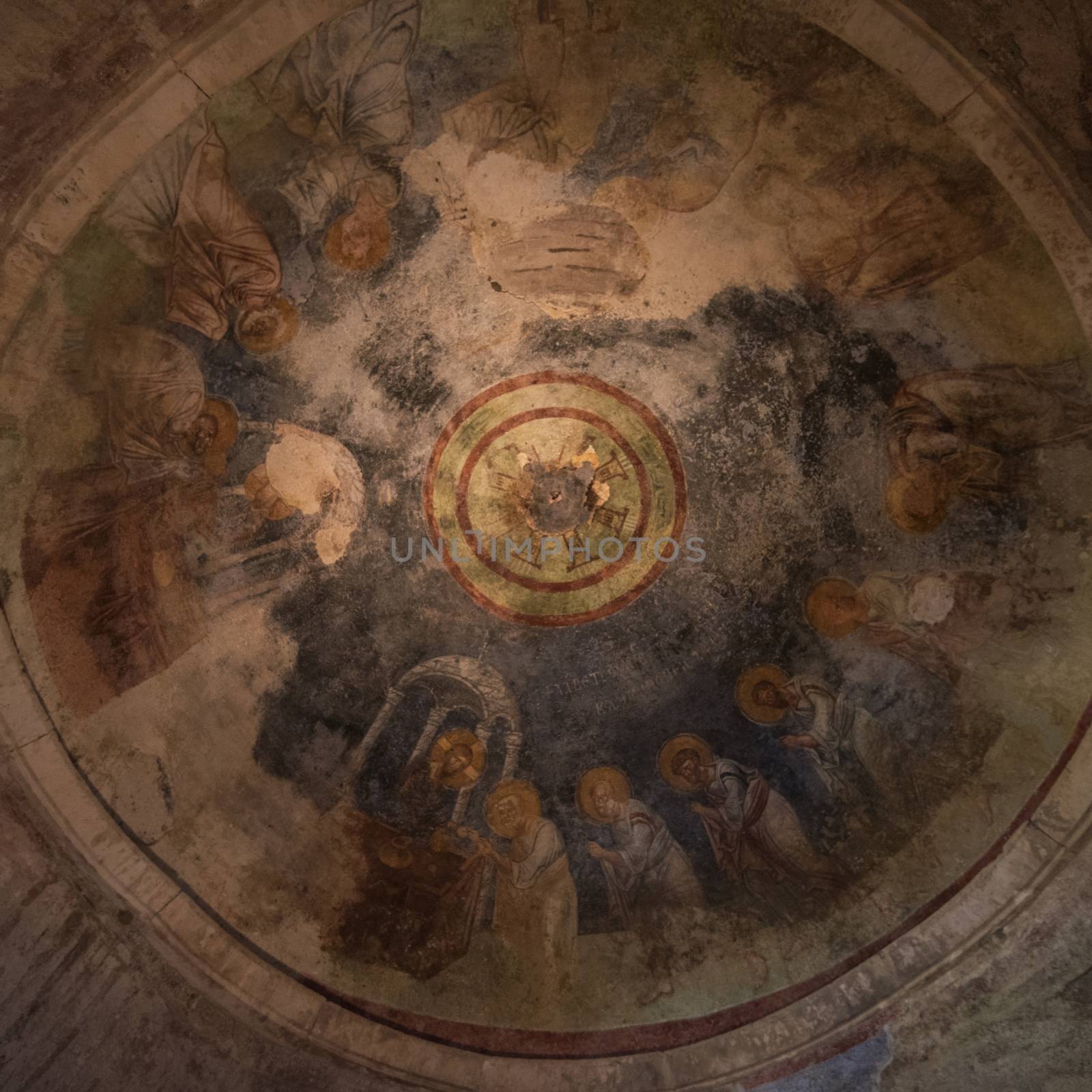 Fresco in the Church of St. Nicholas in Demre, Turkey by rusak