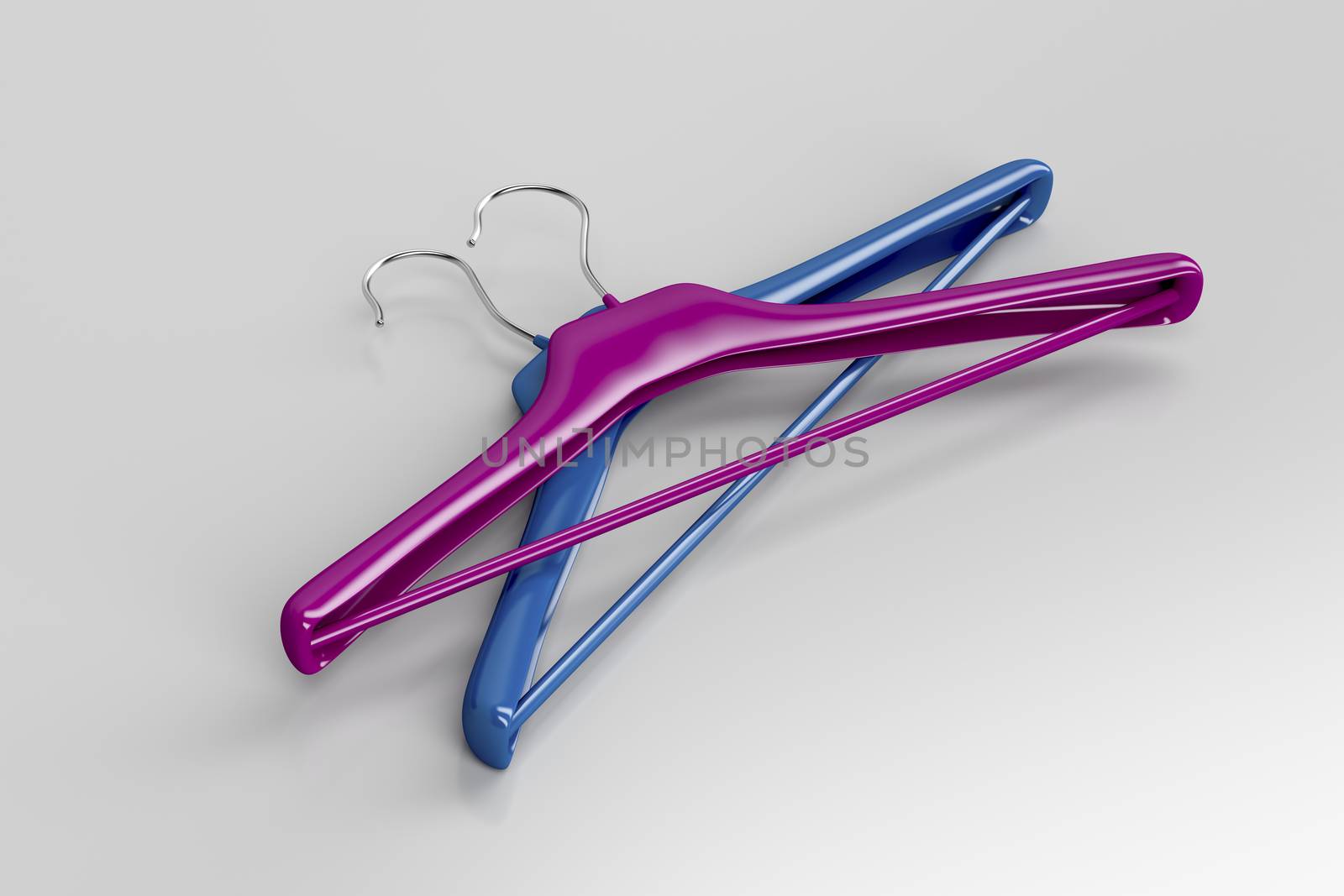 Purple and blue hangers by magraphics