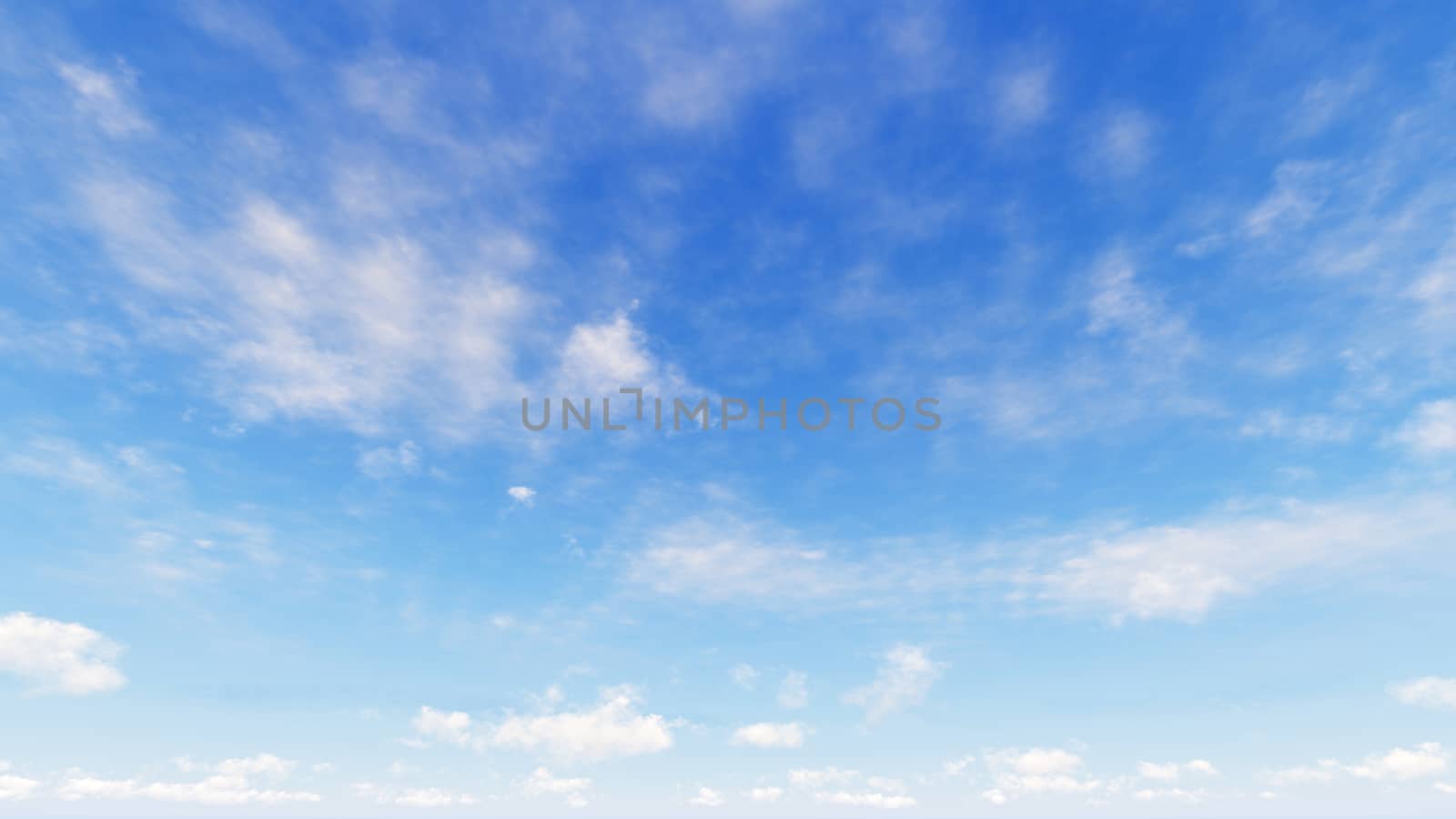 Cloudy blue sky abstract background, blue sky background with tiny clouds, 3d rendering

