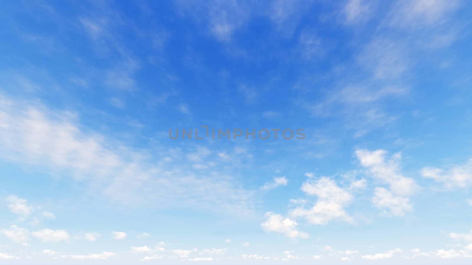 Cloudy blue sky abstract background, blue sky background with tiny clouds, 3d rendering

