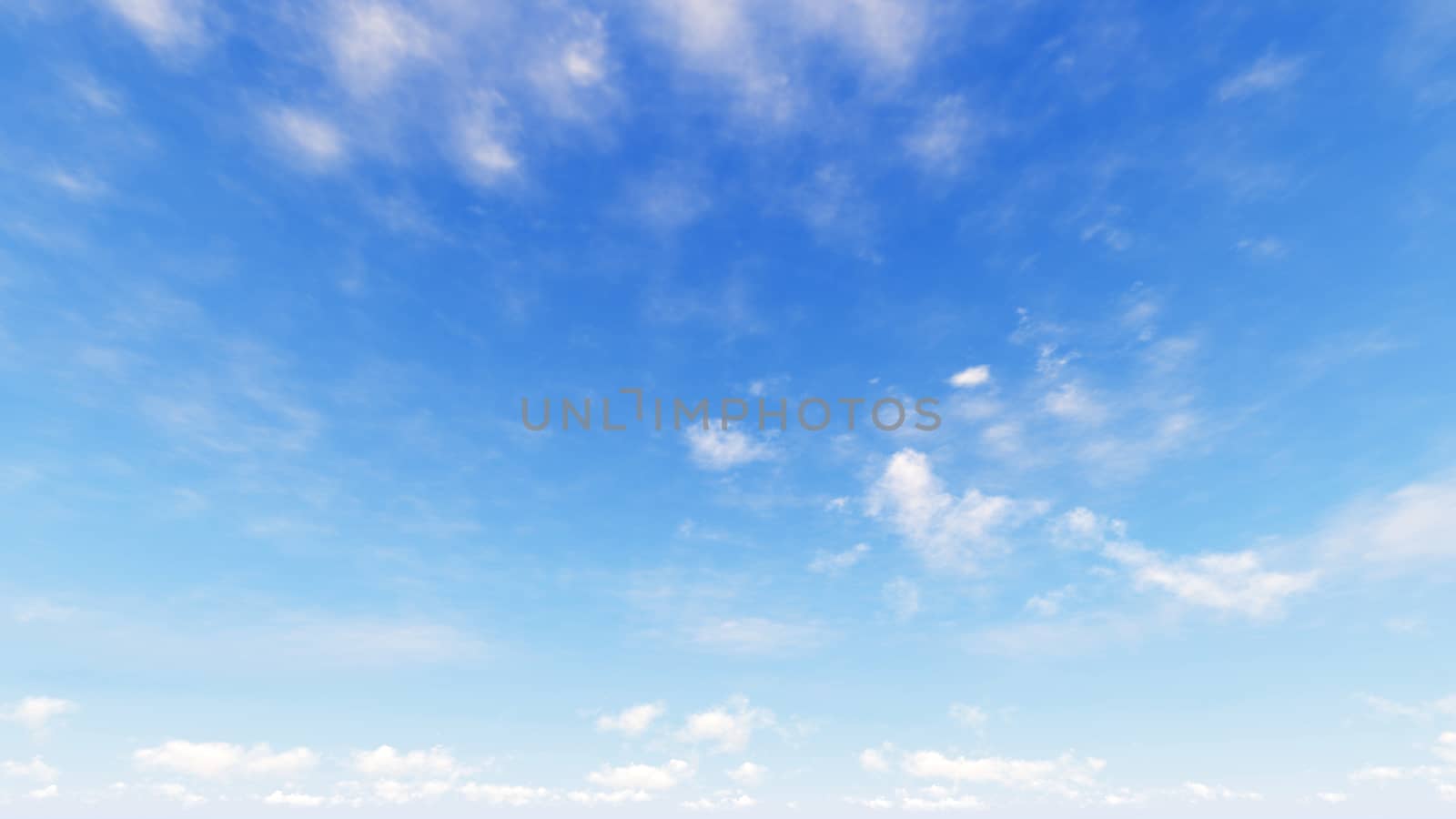 Cloudy blue sky abstract background, blue sky background with tiny clouds, 3d rendering

