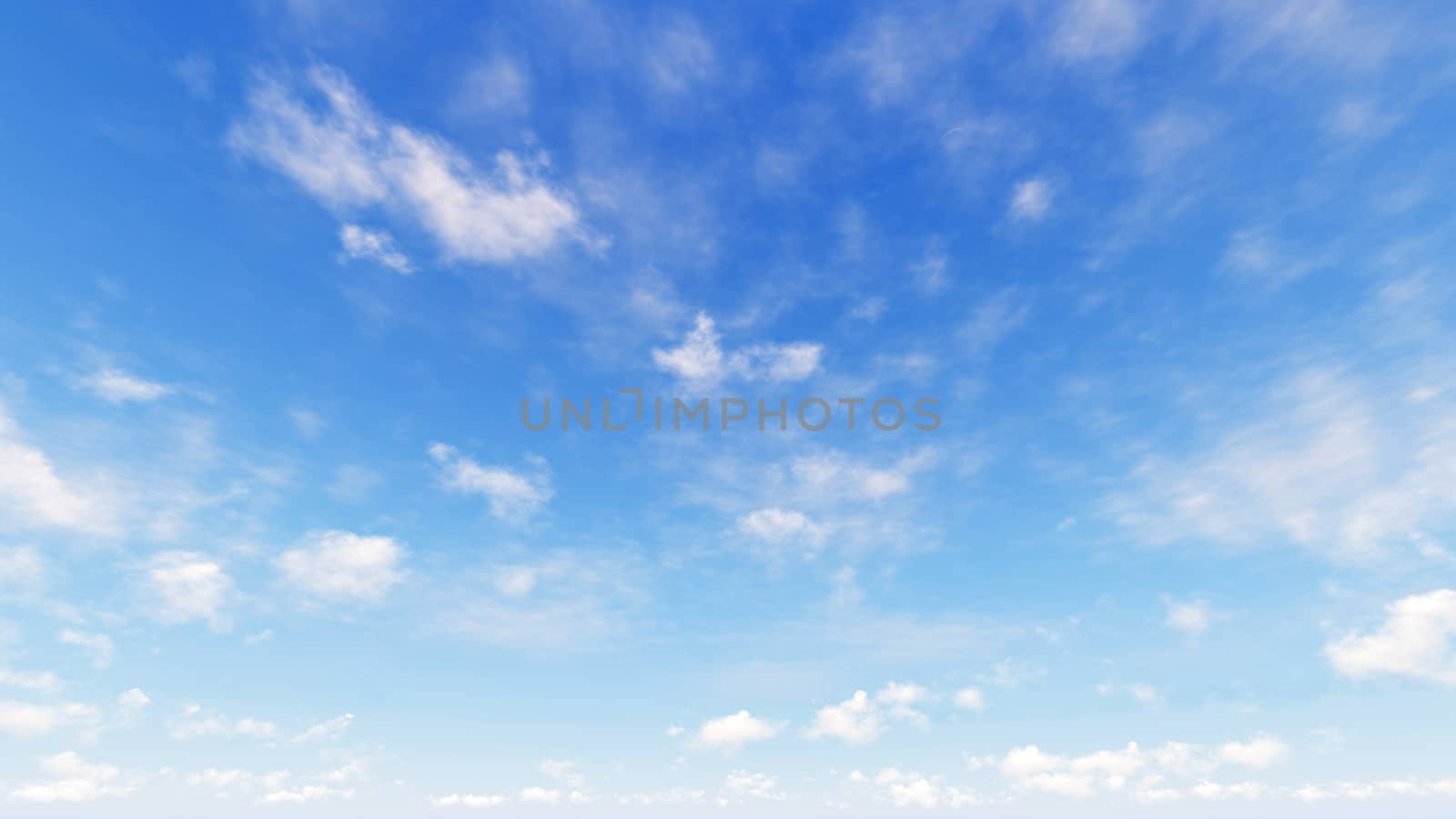 Cloudy blue sky abstract background, blue sky background with tiny clouds, 3d rendering

