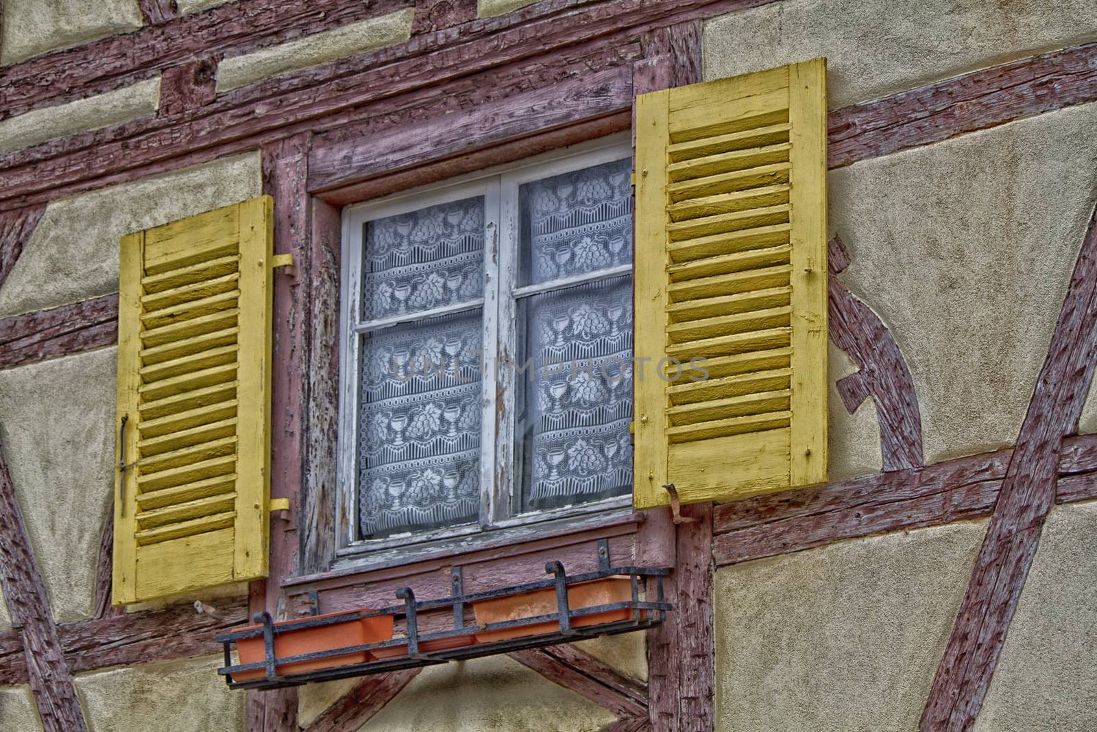 facade of Alsace houses by mariephotos